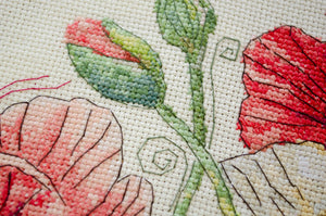 Cross Stitch Kit Cross-stitch kits When Poppies Bloom