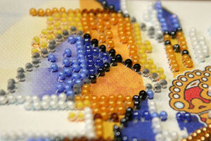 Bead Embroidery Kit Mini Bead embroidery kit FC Real Madrid