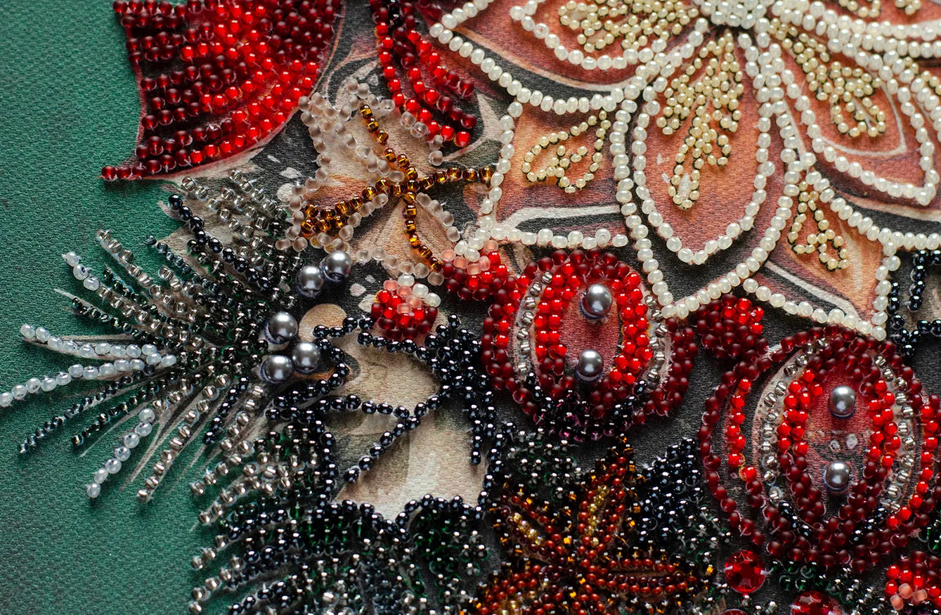 Bead Embroidery Kit Main Bead Embroidery Kit The taste of Christmas