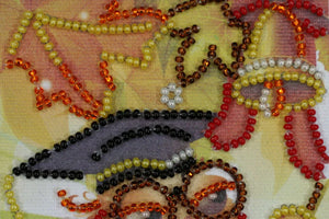 Postcards Bead Embroidery Kit Postcard Bead embroidery kit Best teacher – 1