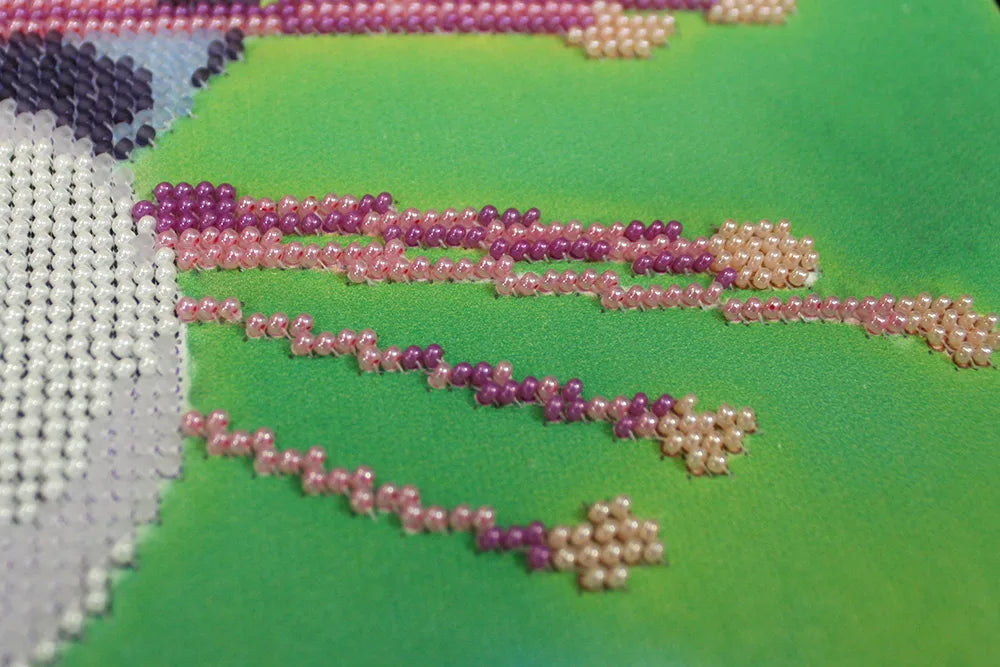Bead Embroidery Kit Fuchsia – 1