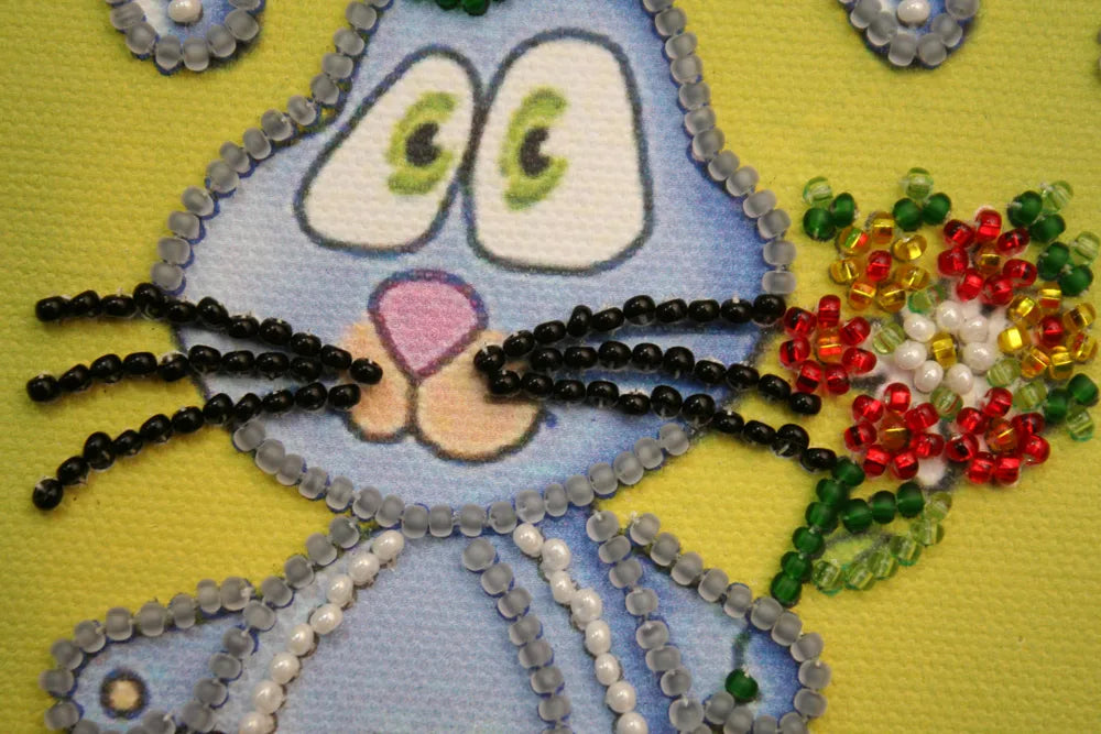 Postcards Bead Embroidery Kit Man's man – 1