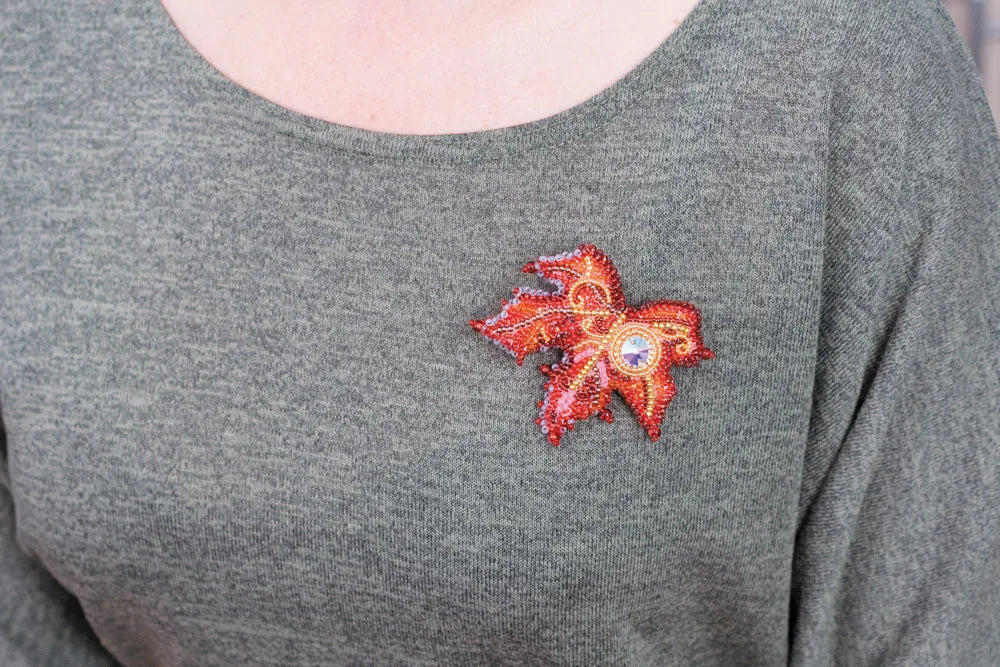 Brooch Embroidery Kit Decoration Drop of the sun