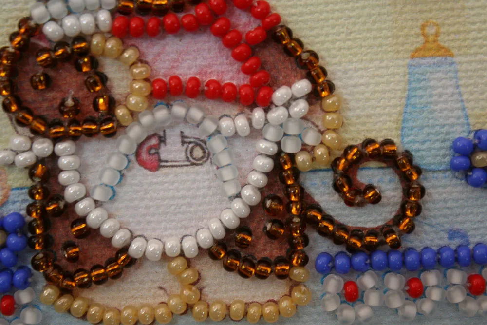 Magnets Bead Embroidery Kit Magnets Bead embroidery kit Little monkey