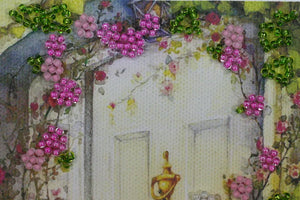 Postcards Bead Embroidery Kit Postcard Bead embroidery kit Best wishes