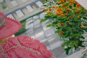 Bead Embroidery Kit Date on the porch