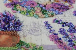 Bead Embroidery Kit Main Bead Embroidery Kit Lavender chantilly