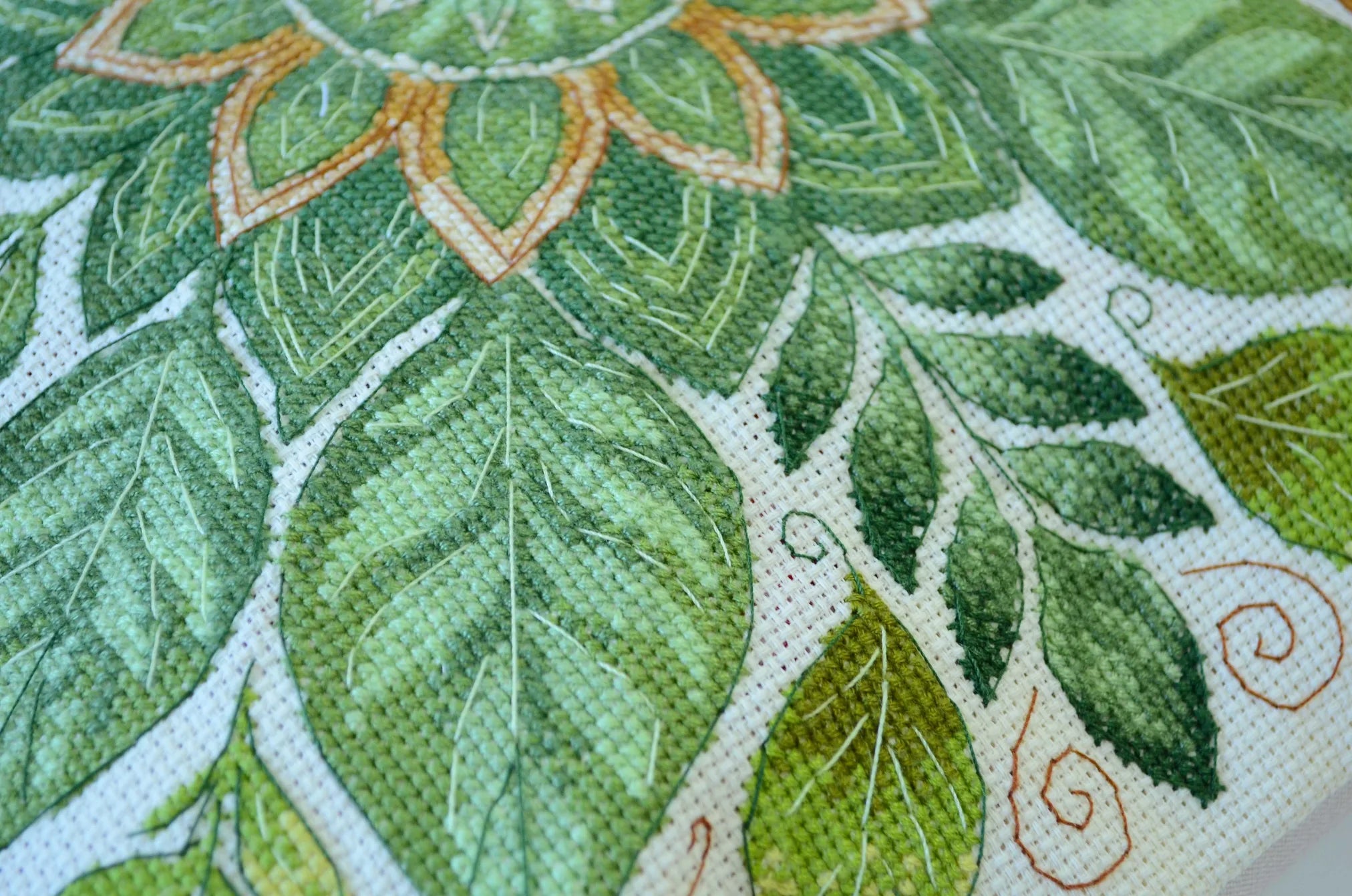 Cross Stitch Kit For Cushion Cross-stitch kits Dance of the leaves