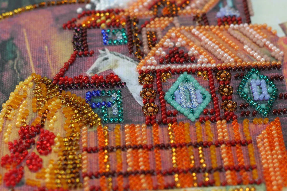Bead Embroidery Kit Main Bead Embroidery Kit Light holiday of the Cover of the Virgin