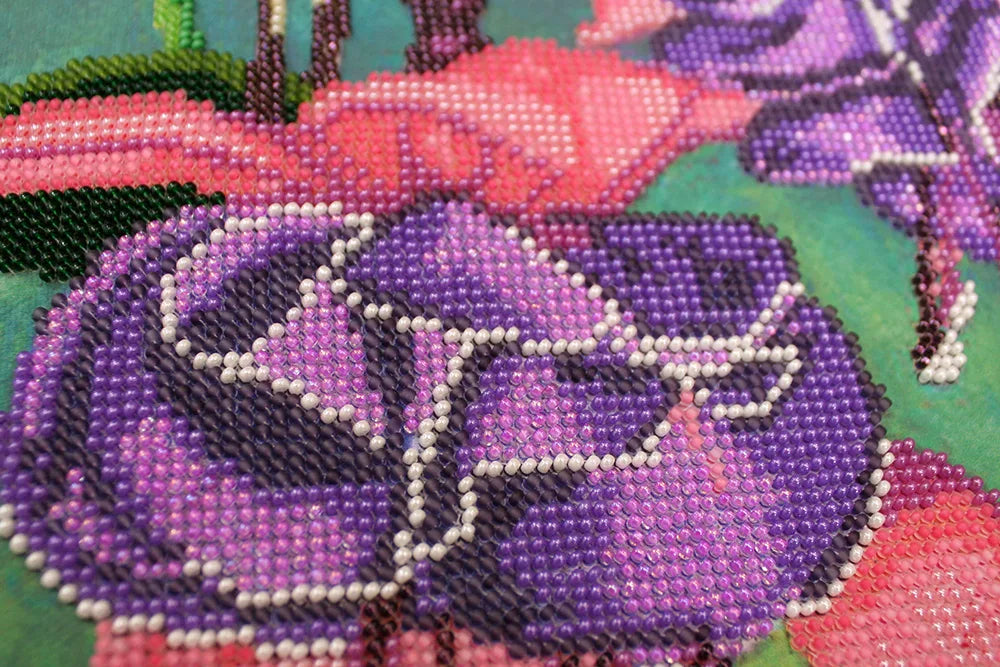 Bead Embroidery Kit Fuchsia – 2