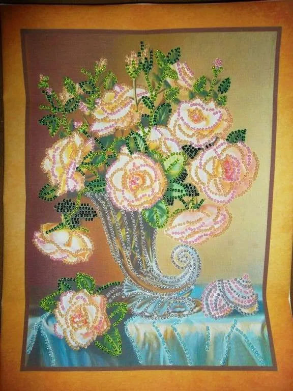 Bead Embroidery Kit Main Bead Embroidery Kit Pearl