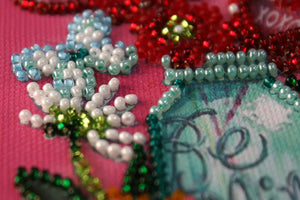 Pennant Bead Embroidery Kit Pennant-kit Bead Embroidery Stay with me