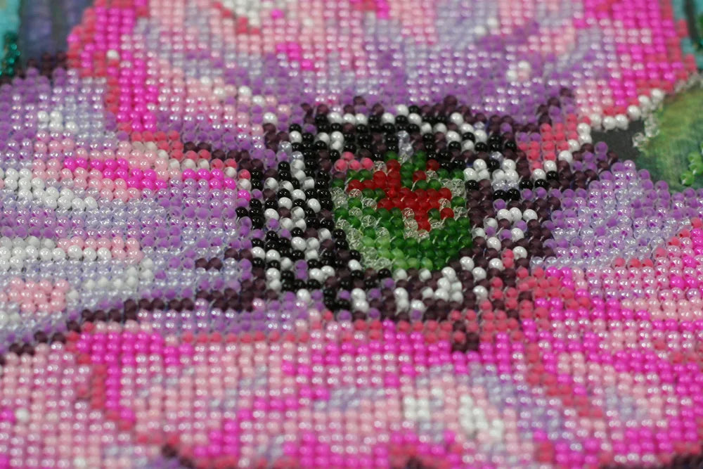 Bead Embroidery Kit Main Bead Embroidery Kit Delicate poppies