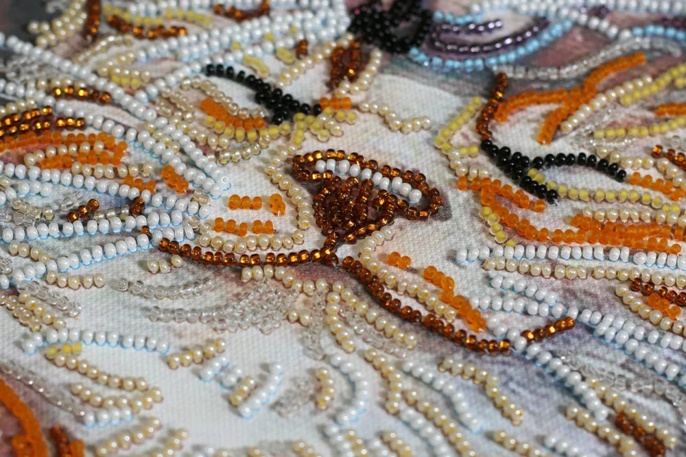 Bead Embroidery Kit Main Bead Embroidery Kit Purring