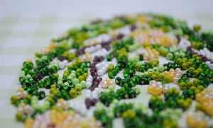 Bead Embroidery Kit Mini Bead embroidery kit Easter primrose