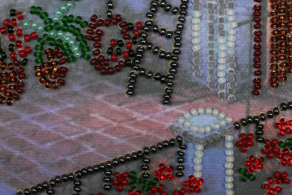 Bead Embroidery Kit Mini Bead embroidery kit The pink Moon
