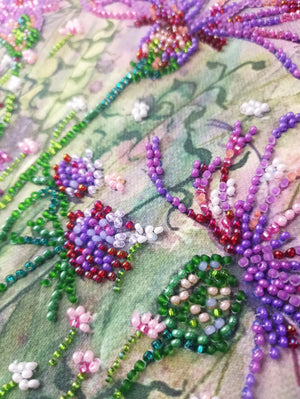 Bead Embroidery Kit Main Bead Embroidery Kit Cornflowers in the field