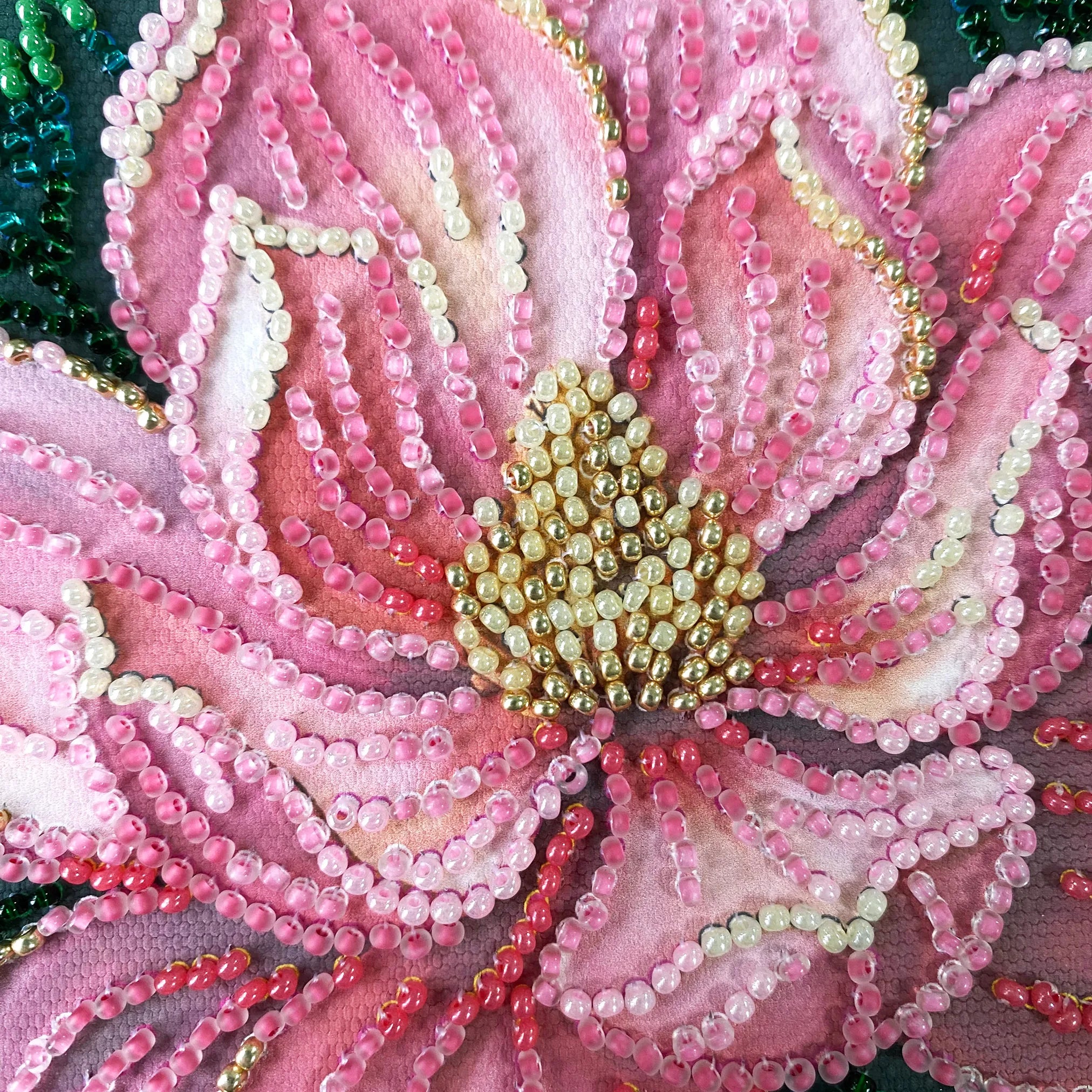 Bead Embroidery Kit Mini Bead embroidery kit Petal Kiss
