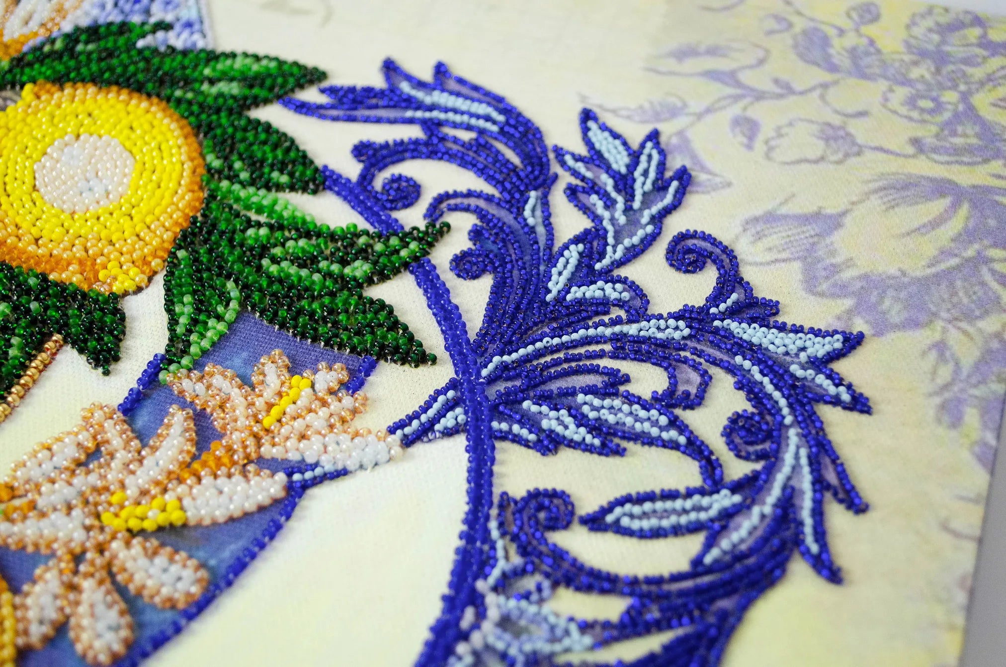 Bead Embroidery Kit Main Bead Embroidery Kit Lemons