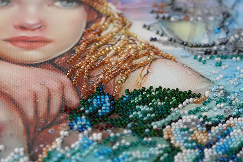 Bead Embroidery Kit Main Bead Embroidery Kit Mermaid