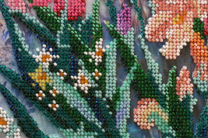 Bead Embroidery Kit Main Bead Embroidery Kit Morning garden