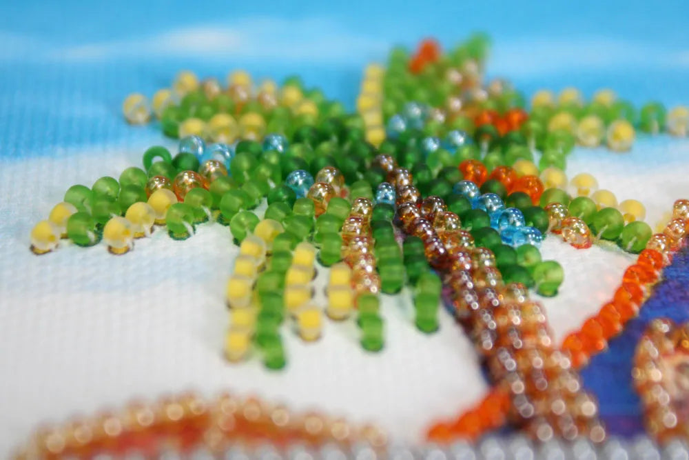 Bead Embroidery Kit Mini Bead embroidery kit Surfing