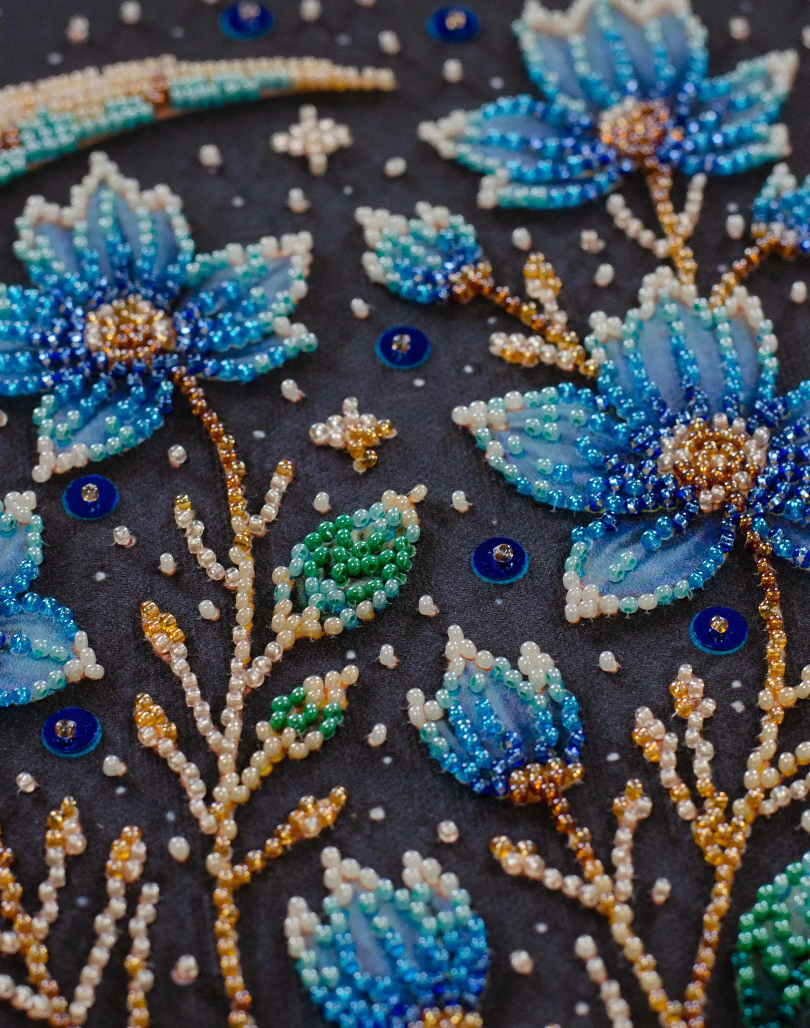 Bead Embroidery Kit Main Bead Embroidery Kit A magical night