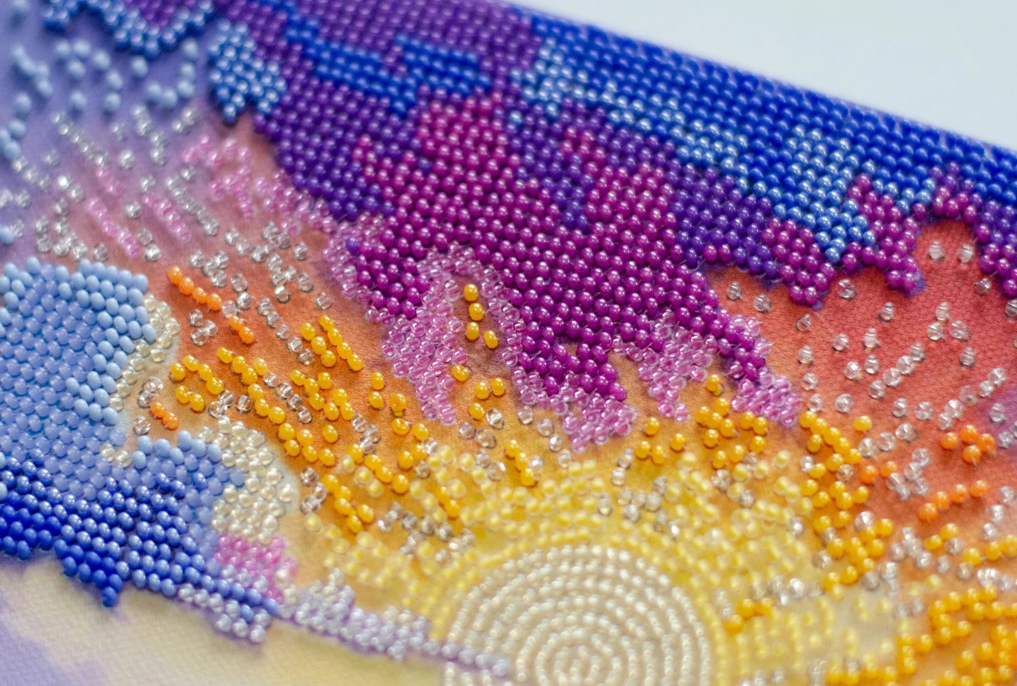 Bead Embroidery Kit Main Bead Embroidery Kit Evening over the meadow