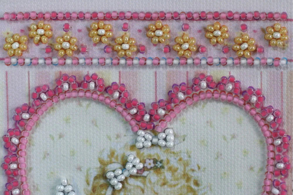 Postcards Bead Embroidery Kit Postcard Bead embroidery kit Angel and Rose