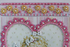 Postcards Bead Embroidery Kit Postcard Bead embroidery kit Angel and Rose
