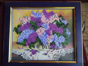 Bead Embroidery Kit Main Bead Embroidery Kit Lilacs