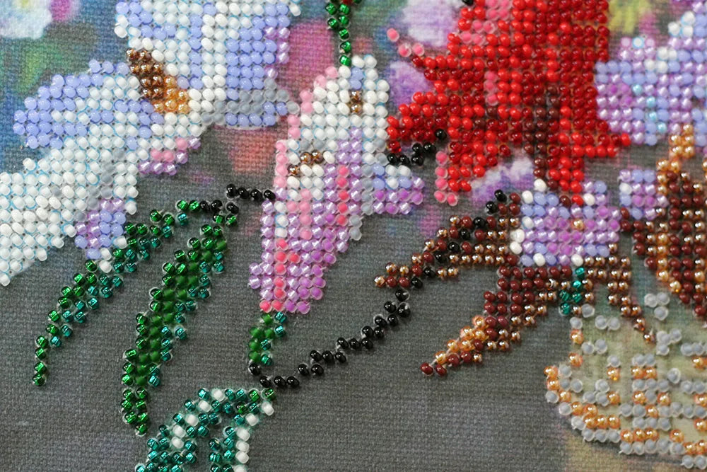 Bead Embroidery Kit Main Bead Embroidery Kit Purple twilight