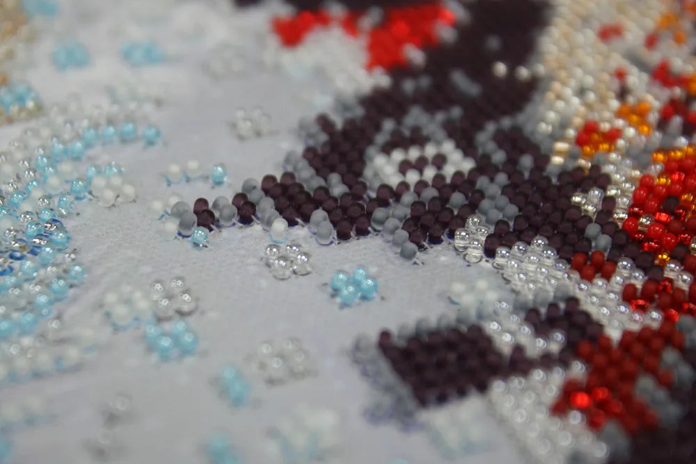 Bead Embroidery Kit Snow Lady