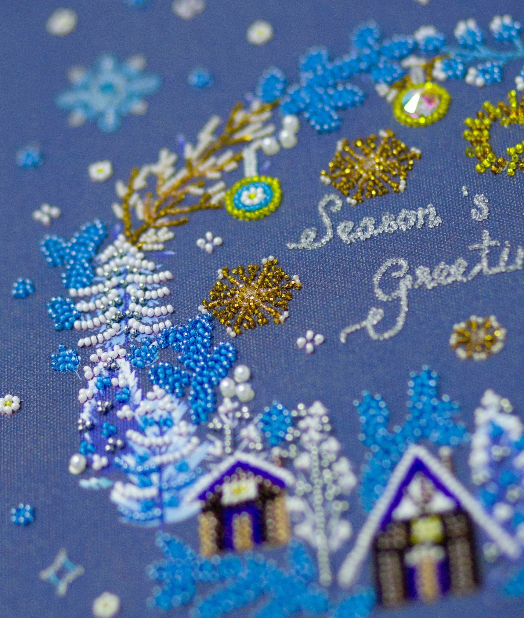 Bead Embroidery Kit Main Bead Embroidery Kit Christmas motif