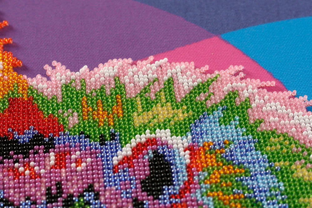 Bead Embroidery Kit Main Bead Embroidery Kit Raccoons