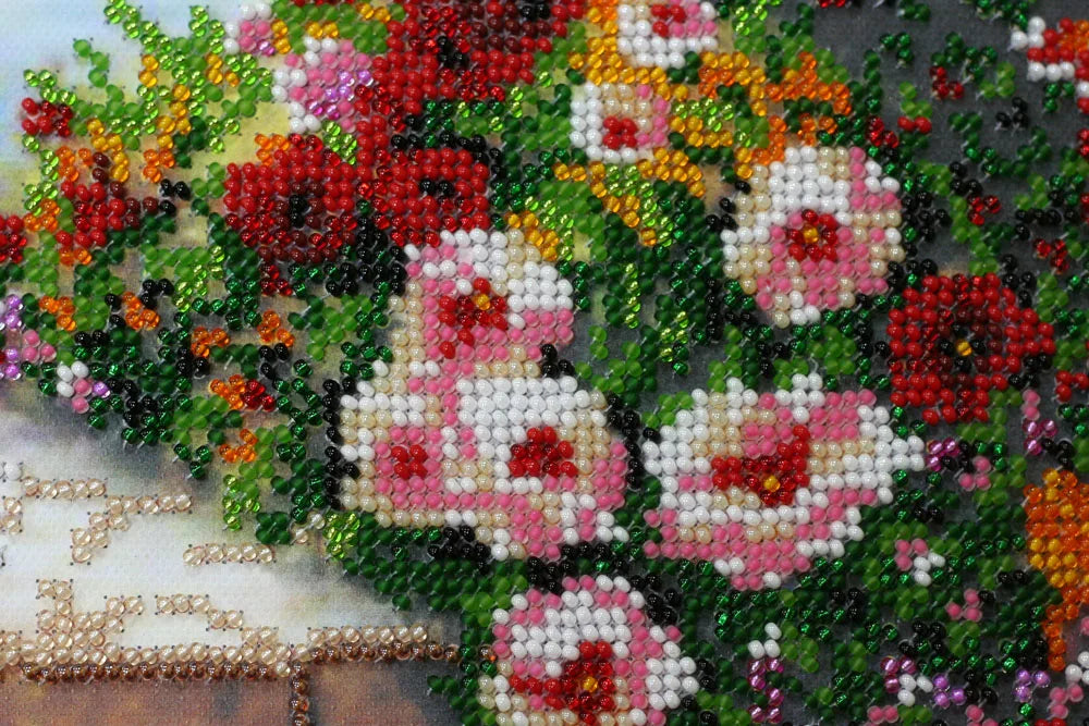 Bead Embroidery Kit Main Bead Embroidery Kit Summer garden
