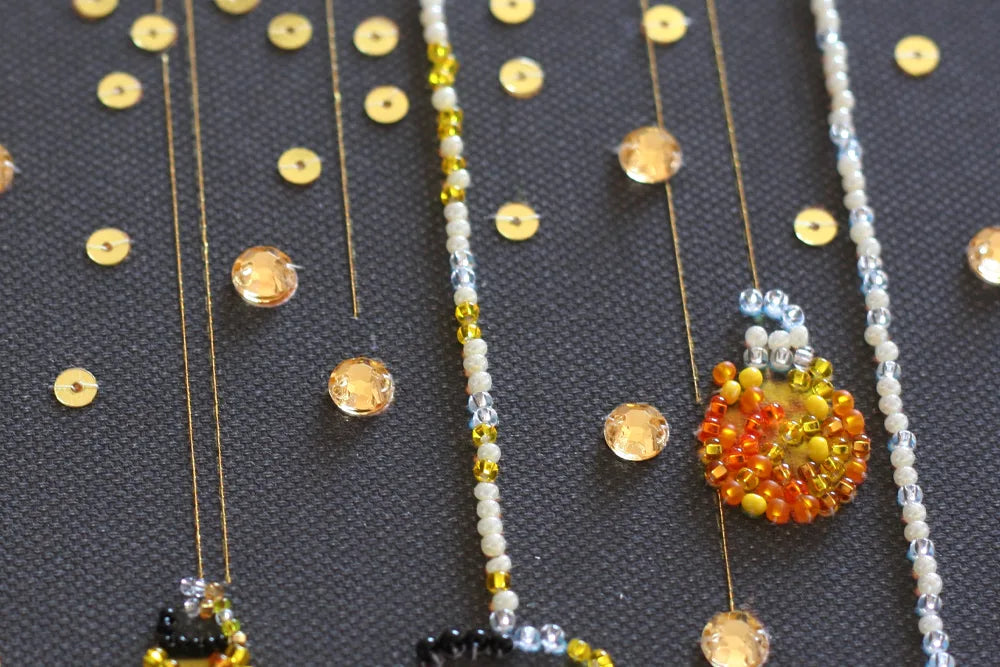 Bead Embroidery Kit Main Bead Embroidery Kit Lamp evening