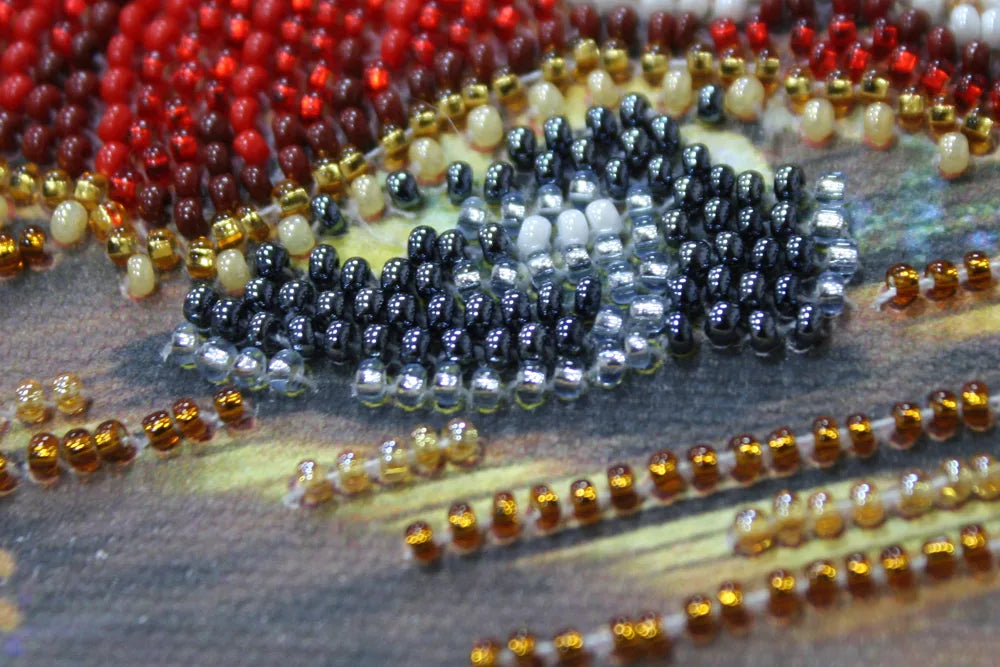 Bead Embroidery Kit Mini Bead embroidery kit Violinist and conductor