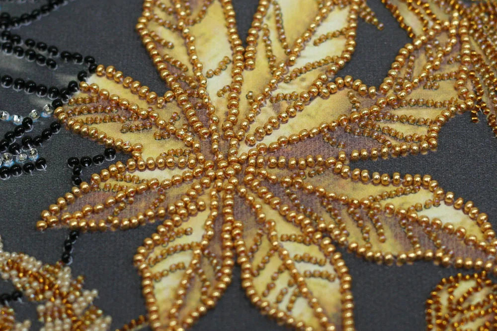 Bead Embroidery Kit Main Bead Embroidery Kit Golden Tropics