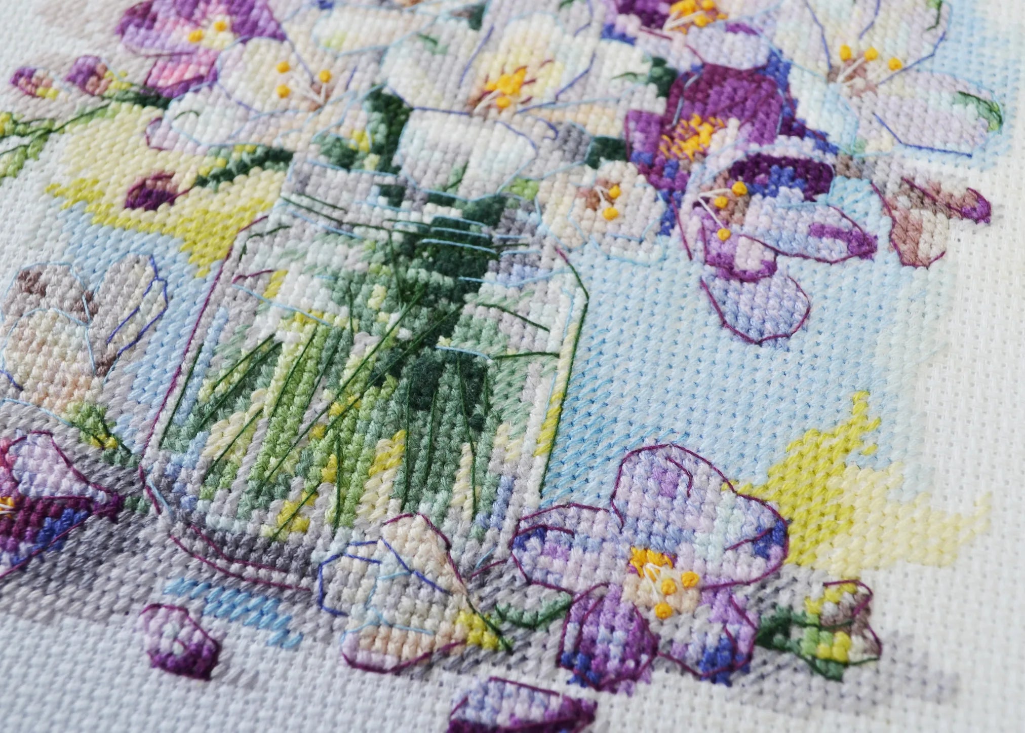 Cross Stitch Kit Cross-stitch kits The first bouquet