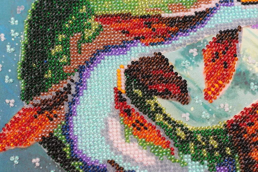 Bead Embroidery Kit Main Bead Embroidery Kit On the hook