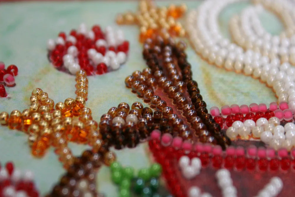 Bead Embroidery Kit Mini Bead embroidery kit Aroma of the holiday