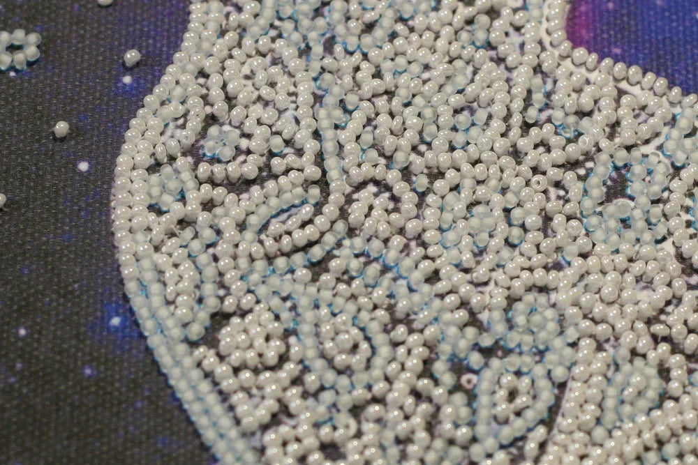 Bead Embroidery Kit Mid-sized bead embroidery kit Star cat