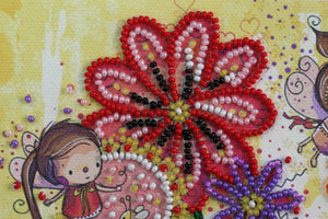 Bead Embroidery Kit Mini Bead embroidery kit Colored moths