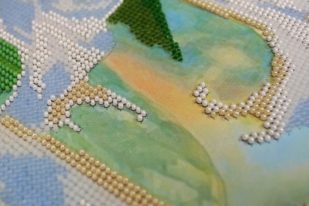 Bead Embroidery Kit Main Bead Embroidery Kit Angel's Trumpet