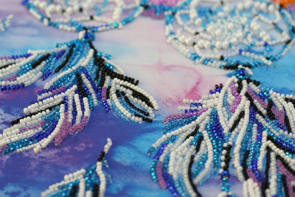 Bead Embroidery Kit Main Bead Embroidery Kit Dreamcatcher amulet