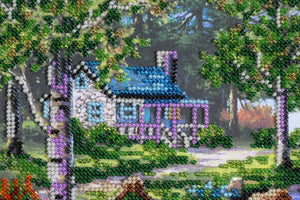 Bead Embroidery Kit Main bead embroidery kits Mountain morning