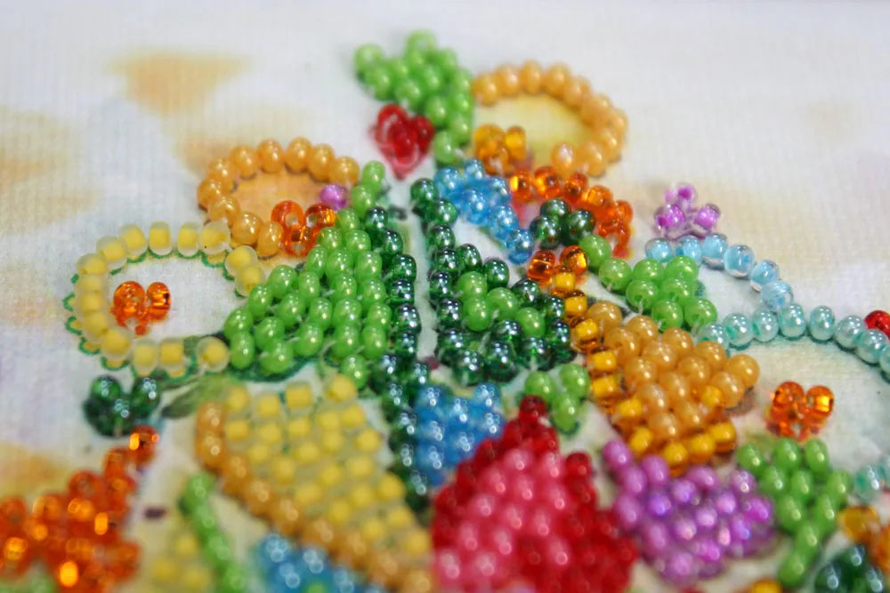 Bead Embroidery Kit Mini Bead embroidery kit The heart of the holiday