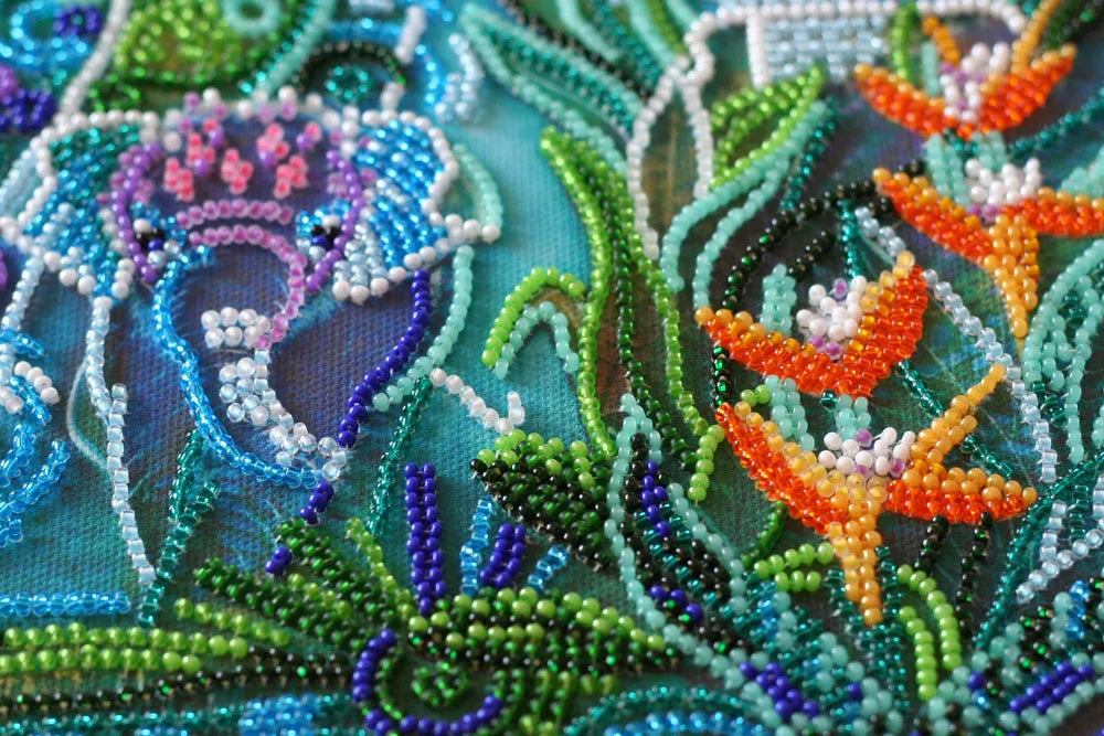 Bead Embroidery Kit Main Bead Embroidery Kit Next to mom