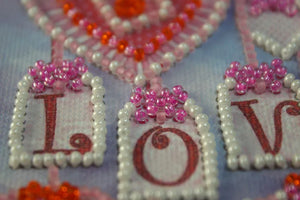 Pennant Bead Embroidery Kit Pennant-kit Bead Embroidery Pendents